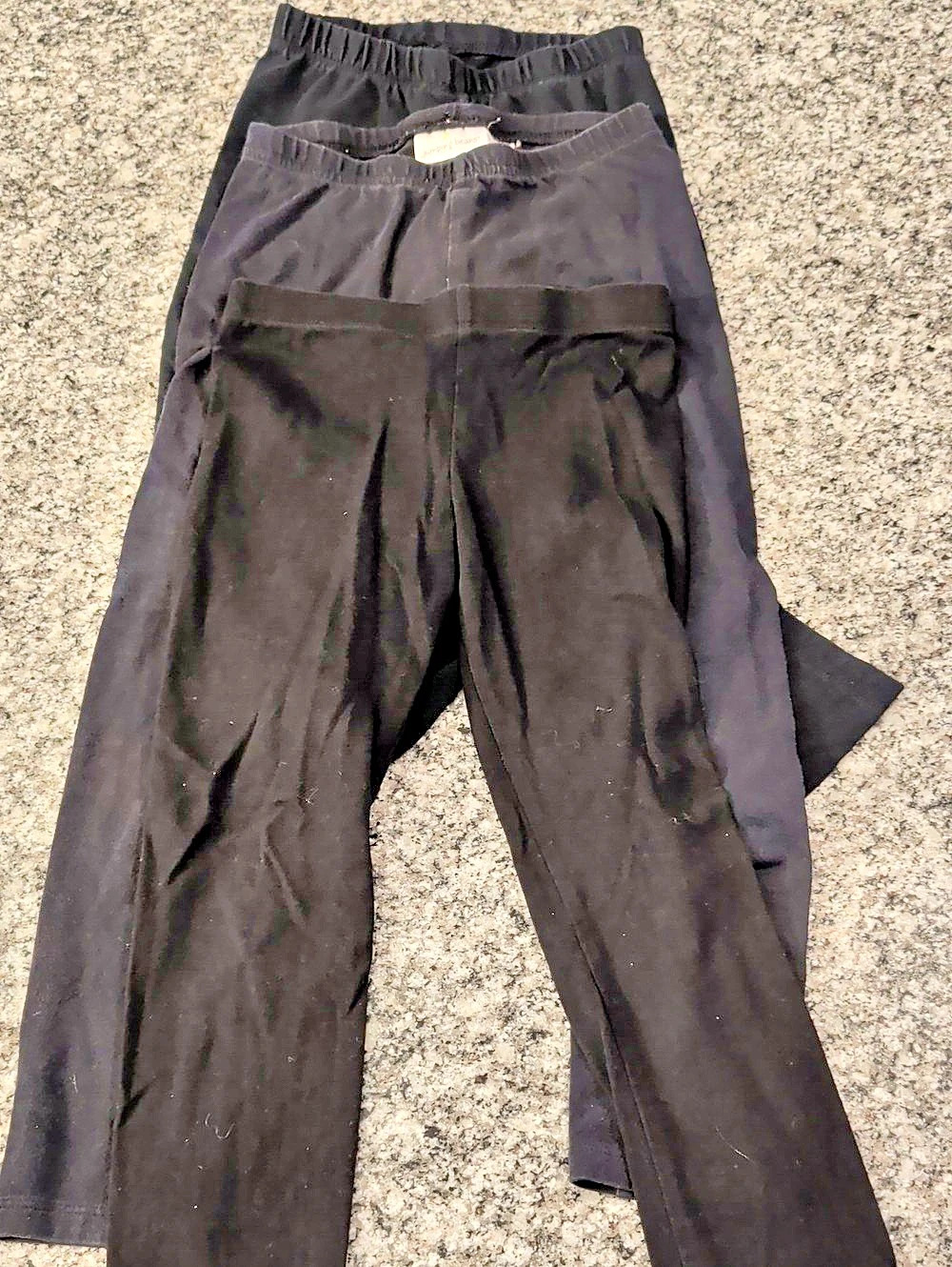 Lot Of 4 Girls Black Leggings Size 6X